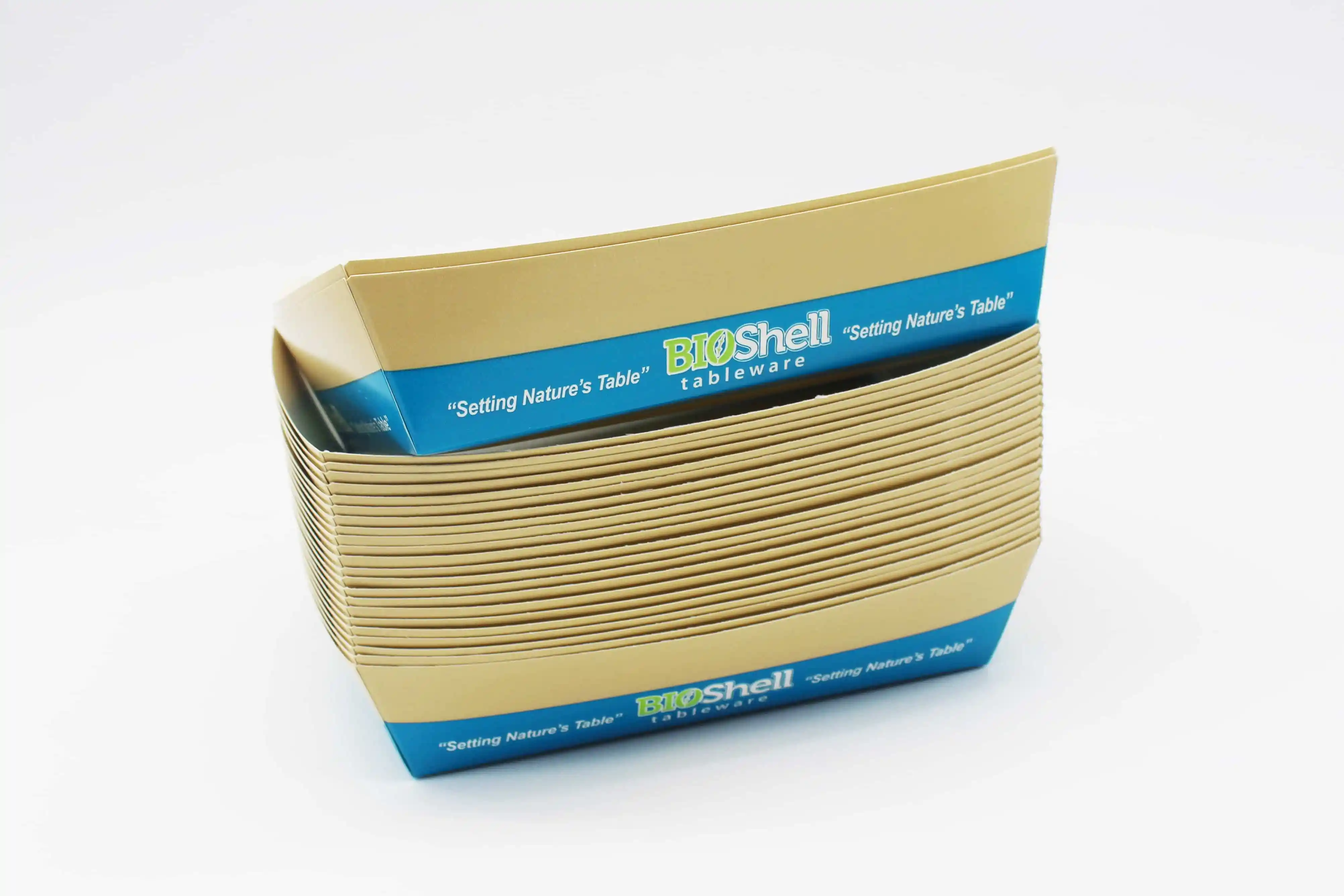 BioShell Tableware 5LB Food Boat Stack