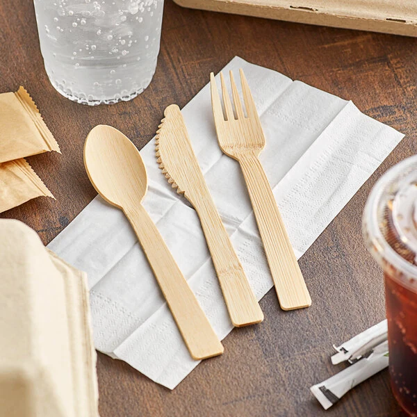 BioShell Tableware Bamboo Cutlery