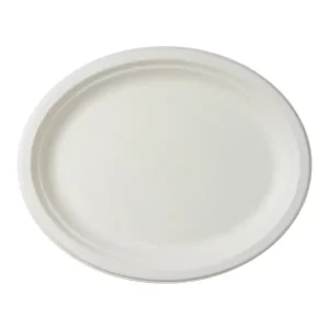 12" Molded Fiber Oval Plate - 400/cs (PL-D12V)