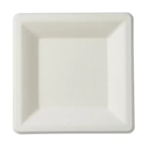 6" Molded Fiber Square Plate - 1000/cs (PL-SQ-6)