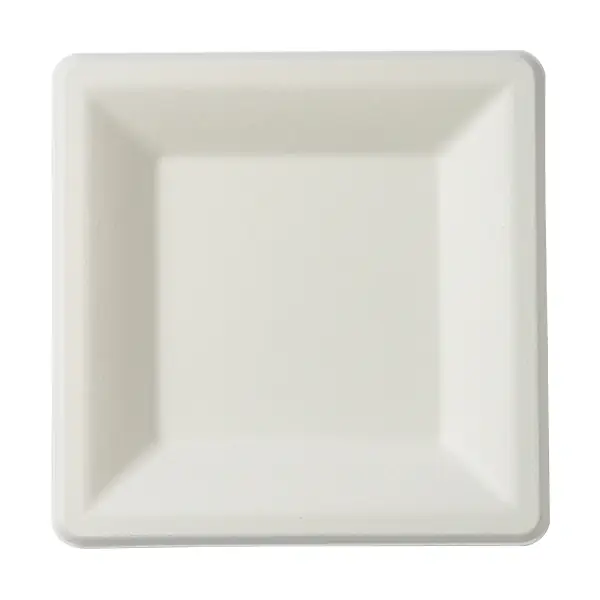 6" Molded Fiber Square Plate - 1000/cs (PL-SQ-6)