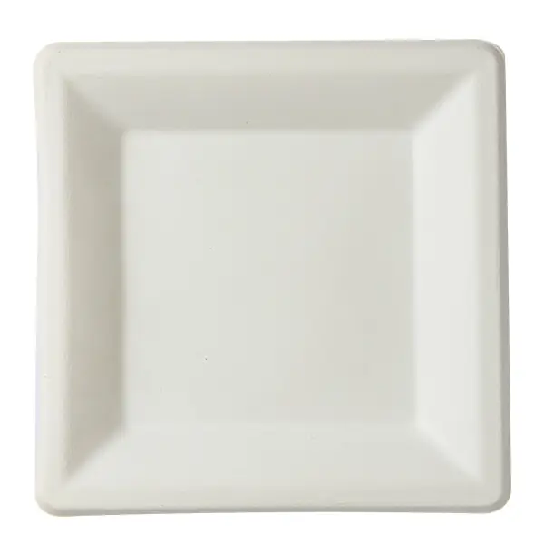 8" Molded Fiber Square Plate - 500/cs (PL-SQ-8)